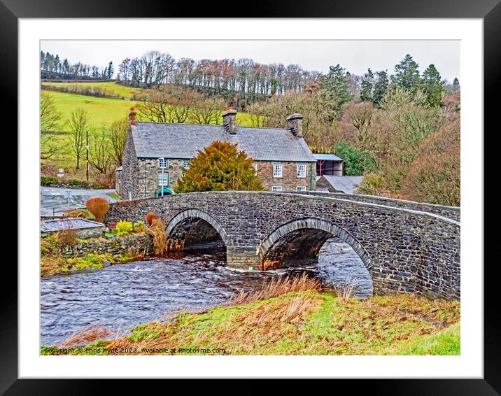 Isbyty Ifan Bridge Framed Mounted Print by chris hyde