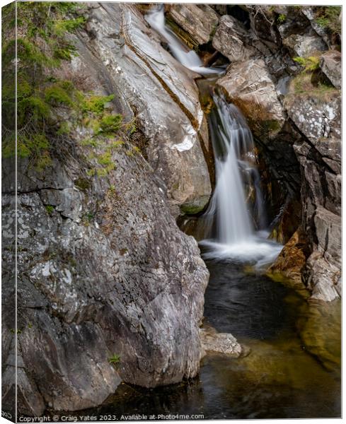 Falls of Bruar Scotland. Canvas Print by Craig Yates