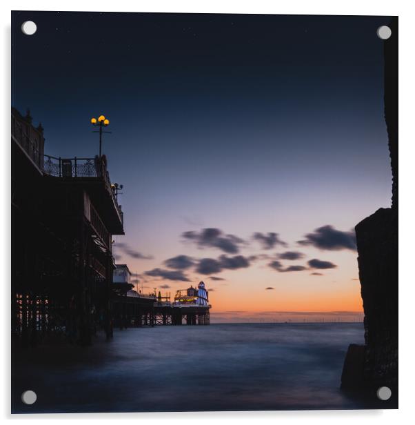Twilight Magic at Brighton Pier Acrylic by Mark Jones