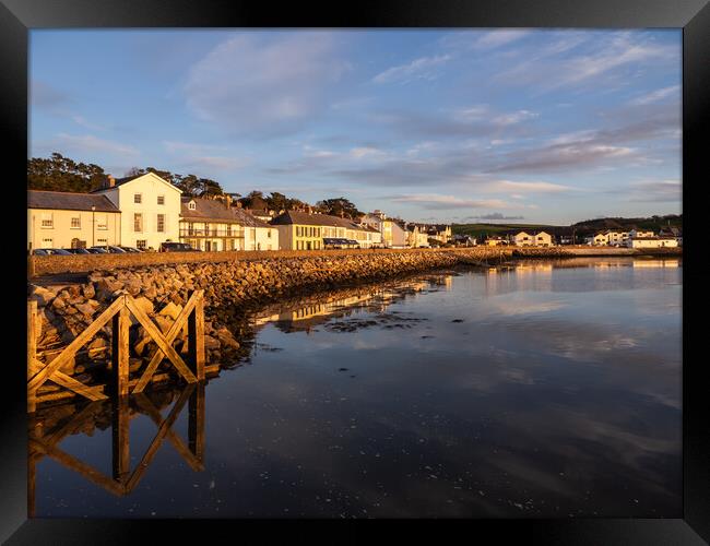 Instow village at sunset Framed Print by Tony Twyman