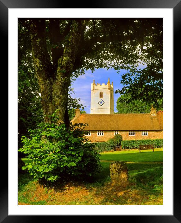 St Winifreds Church, Manaton, Dartmoor Framed Mounted Print by Darren Galpin
