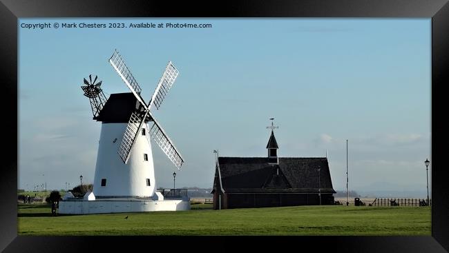 Lytham St Annes windmill Framed Print by Mark Chesters