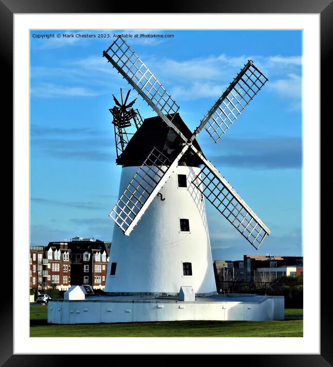 Lytham St Annes windmill 2 Framed Mounted Print by Mark Chesters