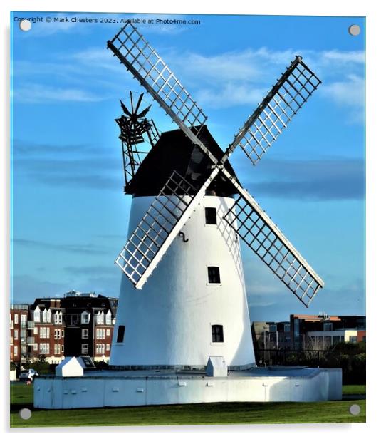 Lytham St Annes windmill 2 Acrylic by Mark Chesters