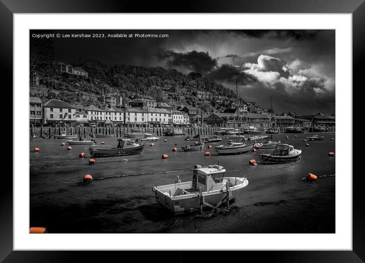 "A Captivating Sunset on the Enchanting Looe River Framed Mounted Print by Lee Kershaw