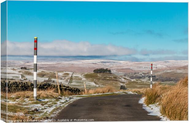 Across to Kirkcarrion from Harker Hill  Canvas Print by Richard Laidler