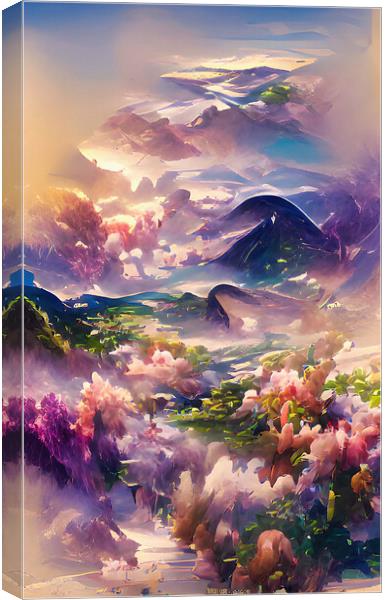 Serene Hills Canvas Print by Roger Mechan