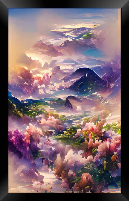 Serene Hills Framed Print by Roger Mechan