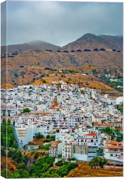 Serene Town of Competa Canvas Print by Andy Evans Photos