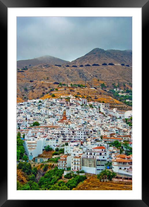 Serene Town of Competa Framed Mounted Print by Andy Evans Photos