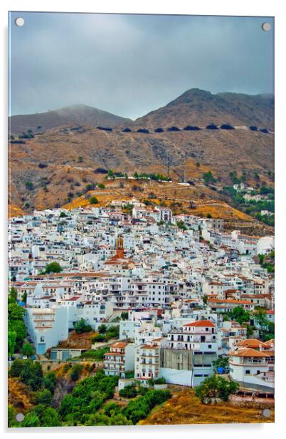 Serene Town of Competa Acrylic by Andy Evans Photos