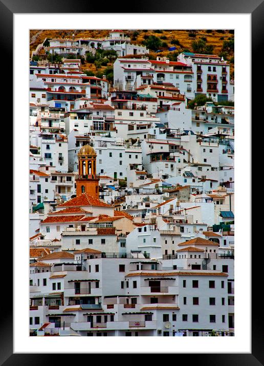 Competa Costa Del Sol Andalucia Spain Framed Mounted Print by Andy Evans Photos