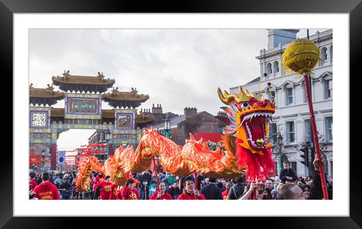 Dragon Dance Year of the Tiger Framed Mounted Print by Jason Wells
