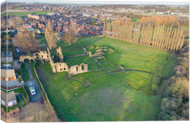 Monk Bretton Priory Canvas Print by Apollo Aerial Photography