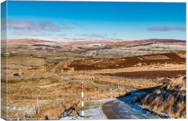 Harker Hill over to the Hudes Hope, Teesdale Canvas Print by Richard Laidler