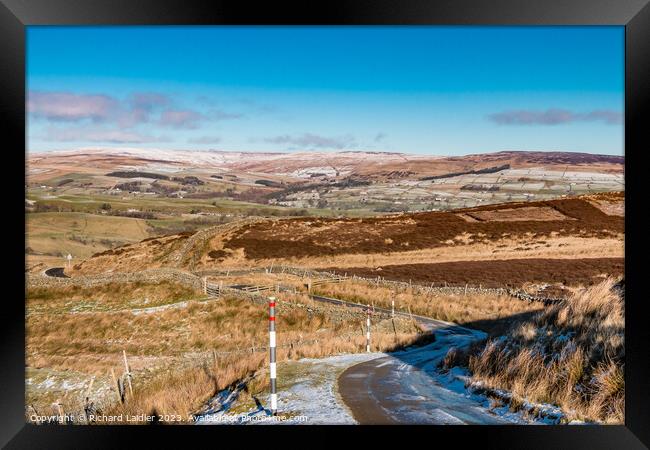 Harker Hill over to the Hudes Hope, Teesdale Framed Print by Richard Laidler