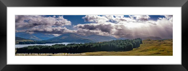 Loch Tulla Viewpoint Framed Mounted Print by Craig Yates
