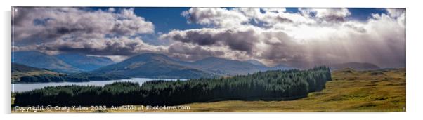 Loch Tulla Viewpoint Acrylic by Craig Yates