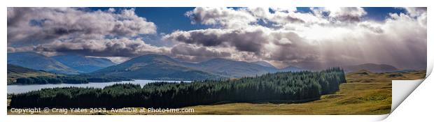 Loch Tulla Viewpoint Print by Craig Yates