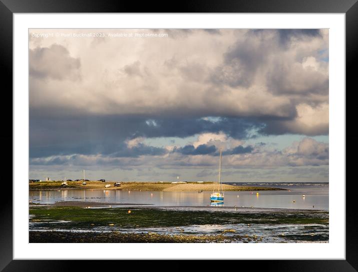 Incoming Tide in Red Wharf Bay Anglesey Framed Mounted Print by Pearl Bucknall
