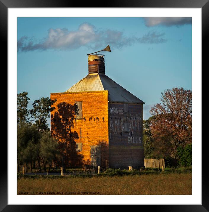 Old Farm Building in the Country side, Melbourne,  Framed Mounted Print by Maggie Bajada