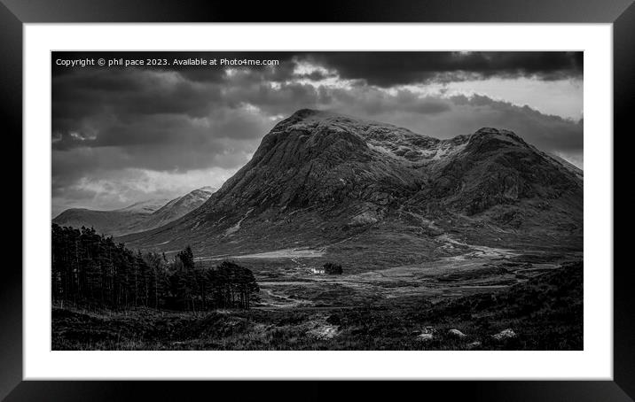 Buachaille Etive Mòr  Framed Mounted Print by phil pace