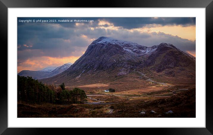 Buachaille Etive Mòr  Framed Mounted Print by phil pace