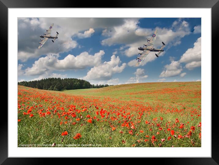 Remembrance Flight Framed Mounted Print by jim Hamilton