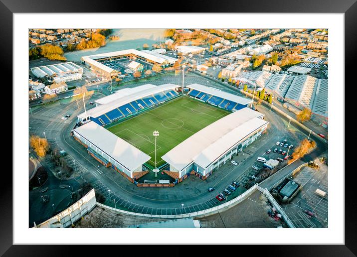 The Technique Stadium Framed Mounted Print by Apollo Aerial Photography