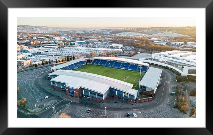 The Technique Stadium Framed Mounted Print by Apollo Aerial Photography