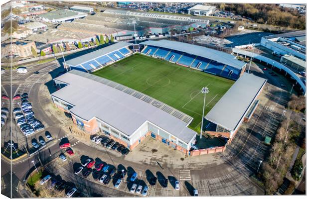 The Technique Stadium Canvas Print by Apollo Aerial Photography