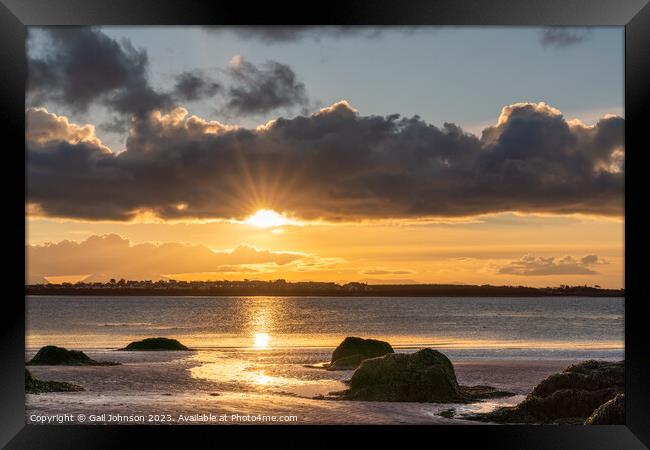 Early morning walk at Penrhos Nature park Islae of Angelsey  Framed Print by Gail Johnson