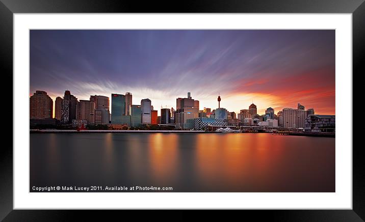 Only Three Minutes Framed Mounted Print by Mark Lucey