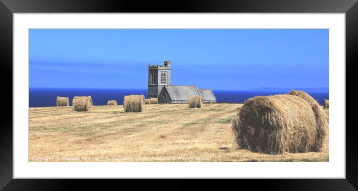 St. Helen's Church, Lundy Island, North Devon, UK Framed Mounted Print by Stephen Thomas Photography 