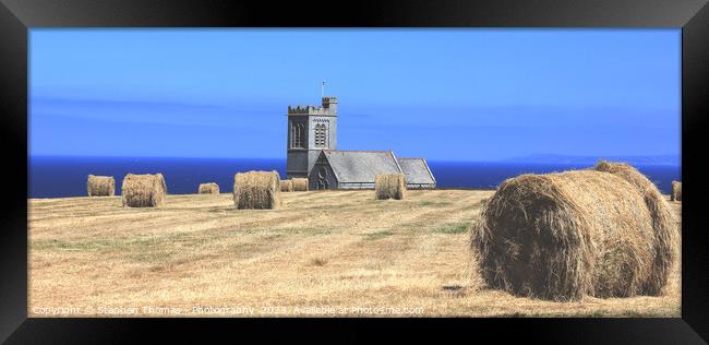 St. Helen's Church, Lundy Island, North Devon, UK Framed Print by Stephen Thomas Photography 