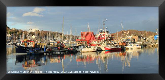 Splendorous Tarbert Harbour, Scottish Highlands Framed Print by Stephen Thomas Photography 