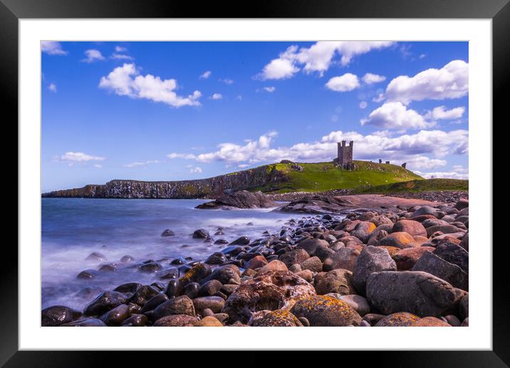 Dunstanburgh Castle  Framed Mounted Print by chris smith