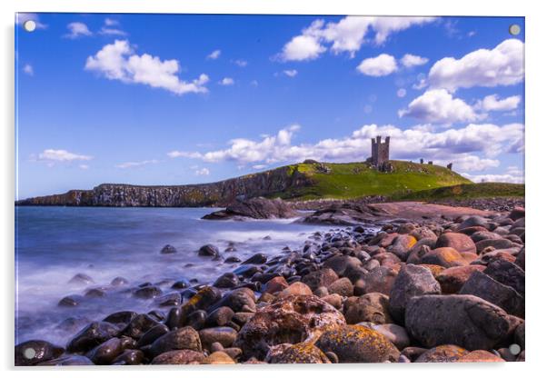 Dunstanburgh Castle  Acrylic by chris smith