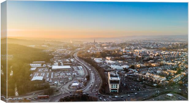 Chesterfield Sunrise Canvas Print by Apollo Aerial Photography