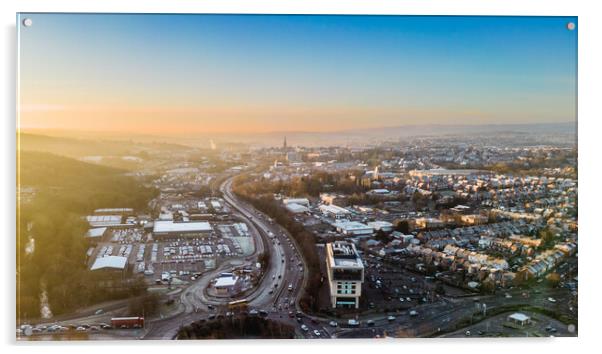 Chesterfield Sunrise Acrylic by Apollo Aerial Photography