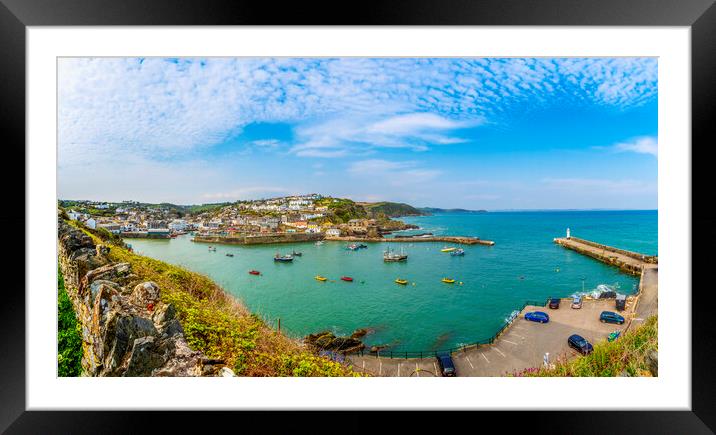 Mevagissey Fishing Village, Cornwall Framed Mounted Print by Maggie McCall