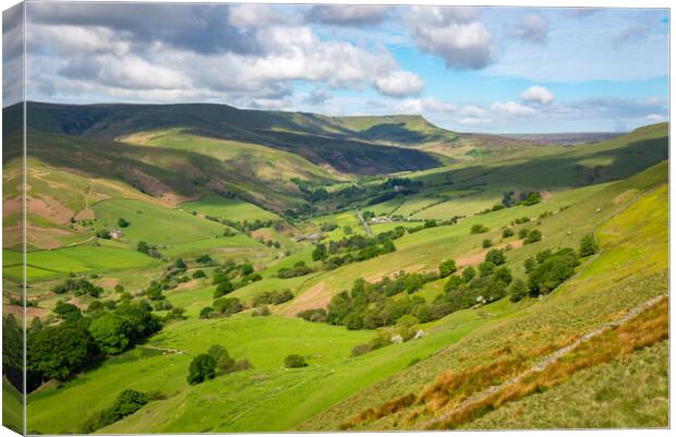 The Woodlands Valley, Peak District Canvas Print by Andrew Kearton