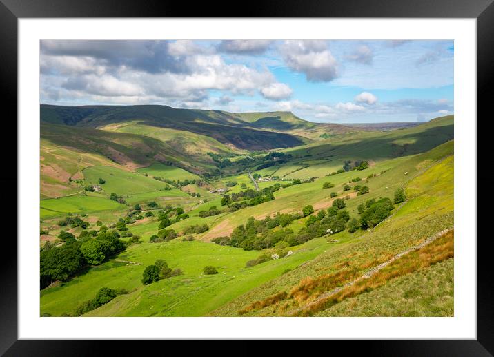 The Woodlands Valley, Peak District Framed Mounted Print by Andrew Kearton