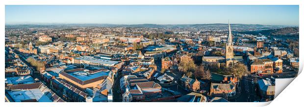 Chesterfield Skyline Print by Apollo Aerial Photography