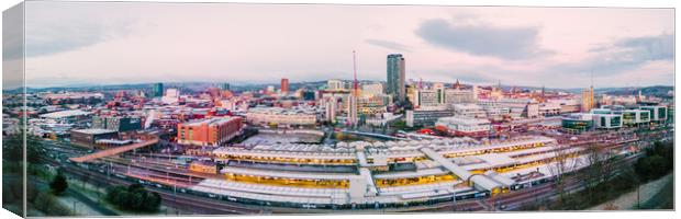 Sheffield Cityscape Sunrise Canvas Print by Apollo Aerial Photography