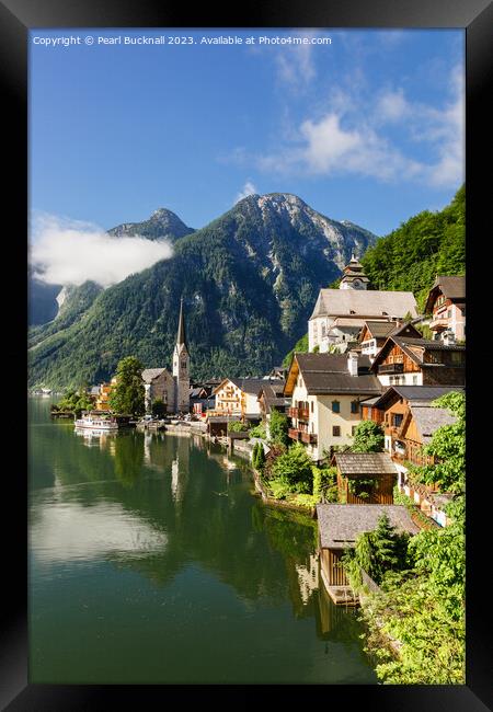 Lake Hallstattersee Hallstatt Austria Alps Framed Print by Pearl Bucknall