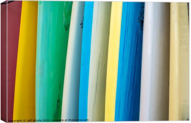 Surfboards Abstract  Canvas Print by Jeff Whyte