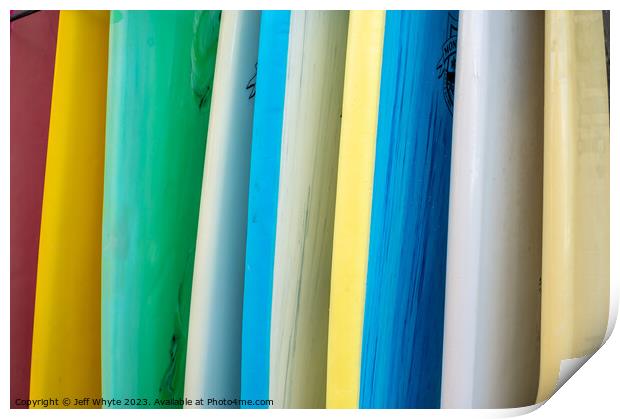 Surfboards Abstract  Print by Jeff Whyte