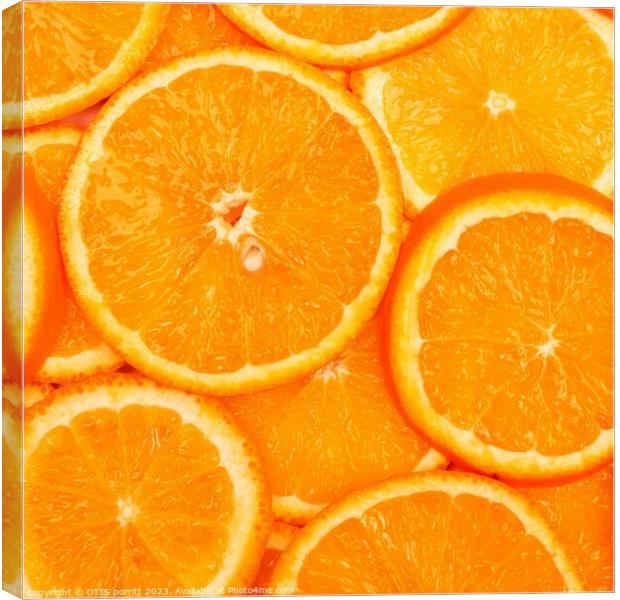 ORANGES  8 Canvas Print by OTIS PORRITT