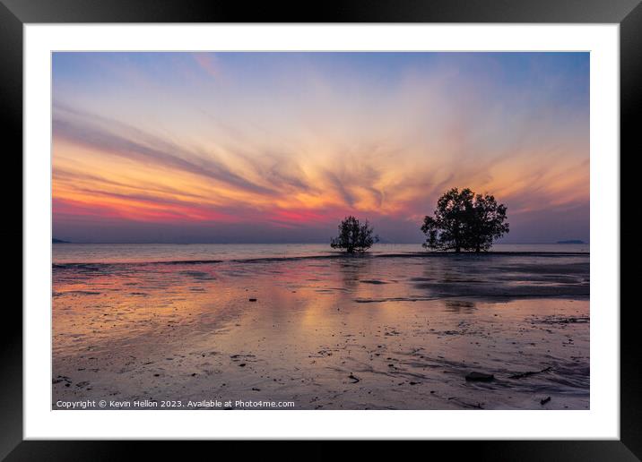 The colours of sunrise Framed Mounted Print by Kevin Hellon